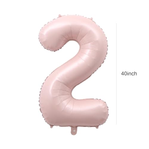 PLAP Happy Birthday Number balloon Flower Balloon Set Birthday Party Decoration Number 2 - Image 5