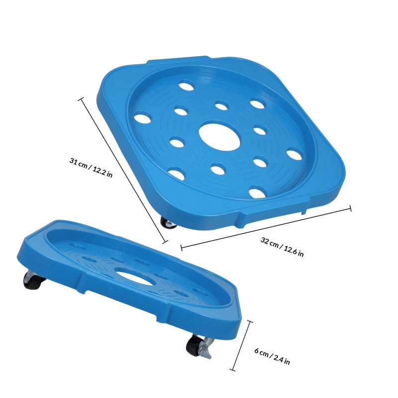 Stand Rotation gas cylinder base with Wheels Movable Cylinder Base Flowerpot Holder Flowerpot Base Stand Floor Cylinder Holder - Image 2
