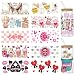 Coowayze UV DTF Cup Wraps Transfer Stickers for 16 oz Glass Cups 10 Sheets Valentine Cup Transfer Wraps Rub on Transfers Decals for Crafts Furniture Uvdtf Cup Vinyl Wrap Bulk for Tumblers Libbey Cups Wood - Image 2