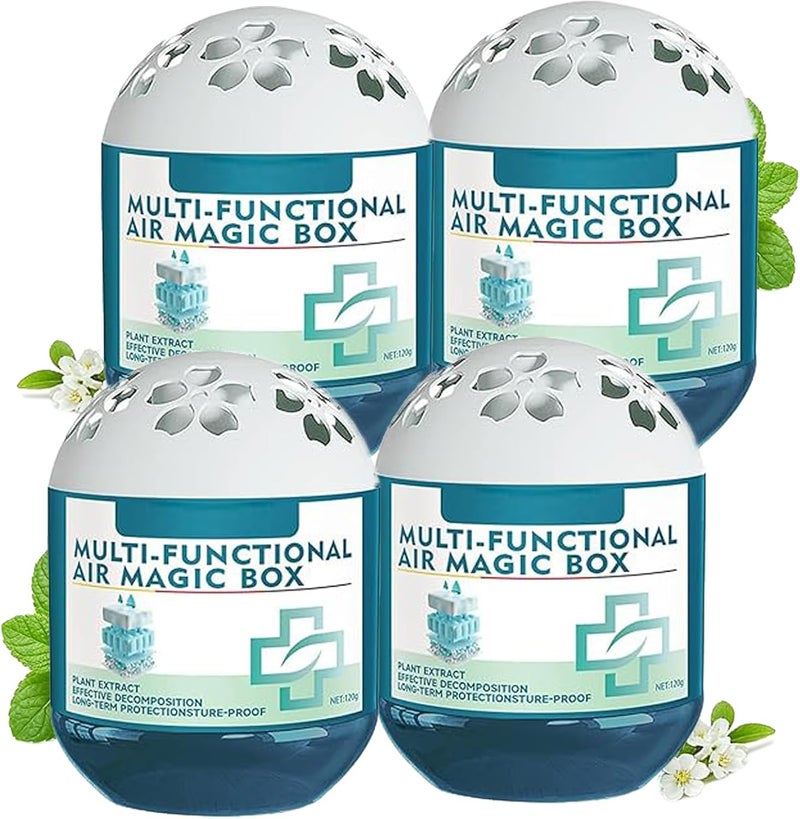 HIHIDAY 4pcs Air Magic Box Indoor Air Purification Dust Removal magic box Fresh air for Home, Bathroom, Bedroom, Office, Pet Areas (4pcs) - Image 1