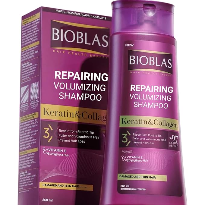 BIOBLAS KERATINE & COLLAGEN SHAMPOO 360 ML - Image 1