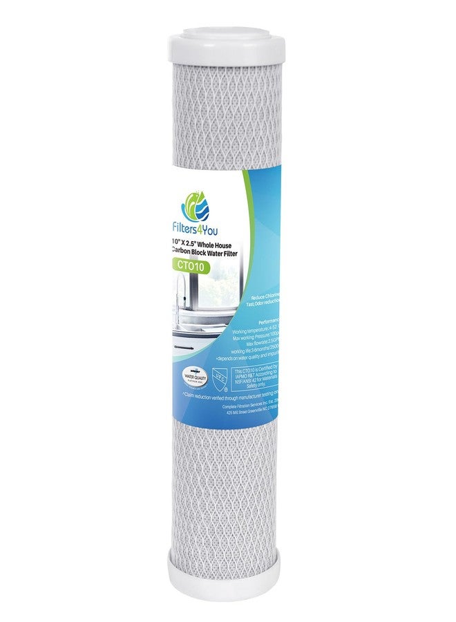 CFS - 1 Pack Carbon Block Water Filter Cartridges Compatible with CQE-RC-04000 Models - Remove Bad Taste and Odor - Whole House Replacement Filter Cartridge - 5 Micron - White - Image 4