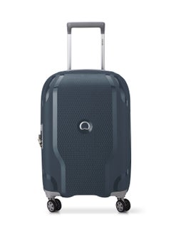 DELSEY Paris Clavel 55cm Hardcase 4 Double Wheel Expandable Cabin Luggage Trolley Blue Jean  - Image 2