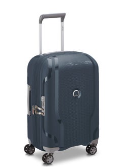 DELSEY Paris Clavel 55cm Hardcase 4 Double Wheel Expandable Cabin Luggage Trolley Blue Jean  - Image 1