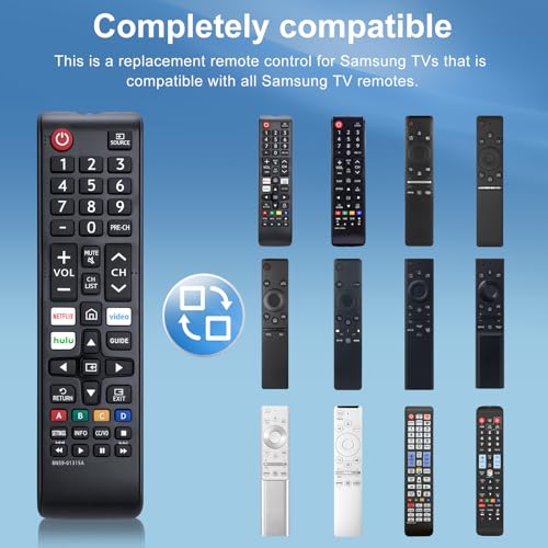 LOUTOC 【Pack of 2】 New Universal Remote for All Samsung TV Remote, Replacement Compatible for All Samsung Smart TV, LED, LCD, HDTV, 3D, Series TV - Image 4