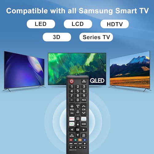 LOUTOC 【Pack of 2】 New Universal Remote for All Samsung TV Remote, Replacement Compatible for All Samsung Smart TV, LED, LCD, HDTV, 3D, Series TV - Image 3