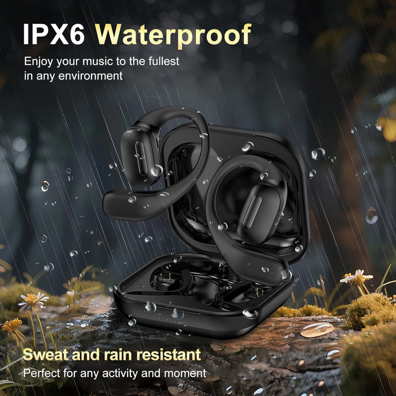 بيجي سماعات أذن لاسلكية EJE L04 – بلوتوث 5.4، إلغاء الضوضاء النشط، باس قوي، 7 ساعات تشغيل، مقاومة للعرق IPX4، شحن سريع عبر USB-C، مكالمات واضحة بالذكاء الاصطناعي مع ميكروفون مزدوج – لاسلكية حقيقية للجيم/الموسيقى/المكالمات. (بيج) - Image 4