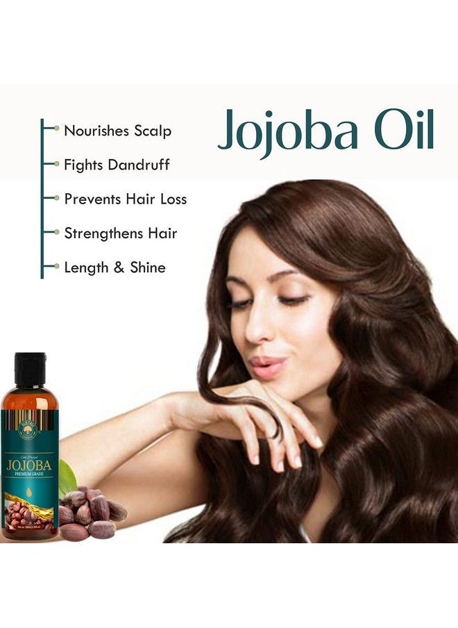 Old Tree - Cold Pressed Jojoba Oil For Hair Growth ; Jojoba Oil Apply For Skin Hair And Nails Growth 100Ml - Image 1