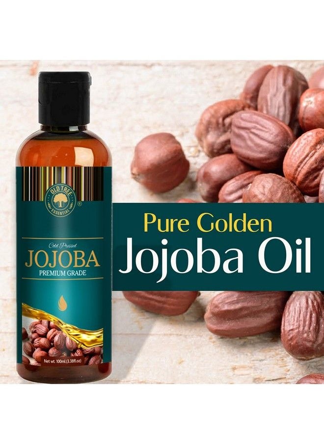 Old Tree - Cold Pressed Jojoba Oil For Hair Growth ; Jojoba Oil Apply For Skin Hair And Nails Growth 100Ml - Image 1