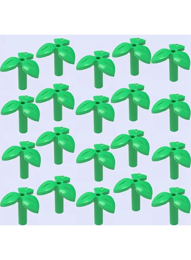 Mini Carrot Building Blocks Set ABS DIY Family Farm Vegetable Plants Dark Green Bud - Image 1