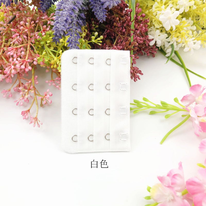 Generic [Stainless steel] small four-row buckle 6.3cm wide bra extension buckle underwear extension buckle small 3-row 4 buckle no packaging Gold complexion  - Image 3