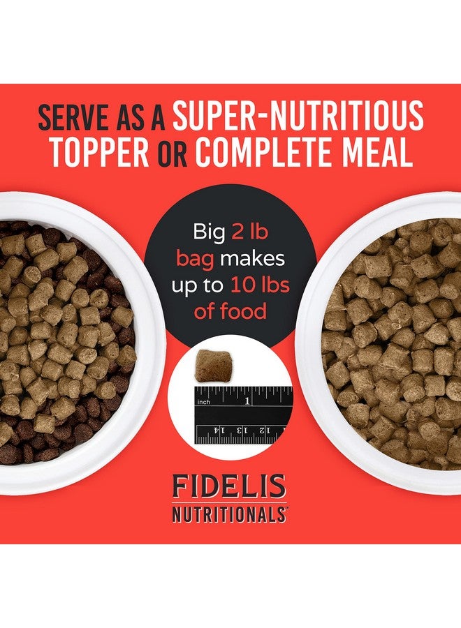 FIDELIS Freeze Dried Raw Dry Dog Food for Small, Medium, Large Dogs, High Protein, Chicken, Blueberries, Superfoods, Omega 3, Grain Free, Kibble-Alternative, Adult & Puppy, Made in USA, Beef, 2 lbs - Image 4