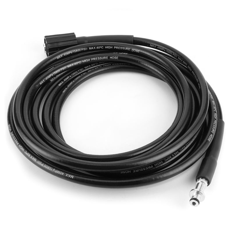 High Pressure Washer Hose: 8 Meters Rubber Material, Durable Abrasion Resistant - Easy Connect Release Pressure Washer Accessory for Cold Water Pipe Cleaning, Drain Unblocking, Karcher K2 K3 K4 K5 - Image 2