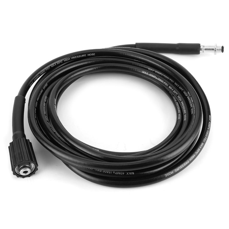 High Pressure Washer Hose: 8 Meters Rubber Material, Durable Abrasion Resistant - Easy Connect Release Pressure Washer Accessory for Cold Water Pipe Cleaning, Drain Unblocking, Karcher K2 K3 K4 K5 - Image 5