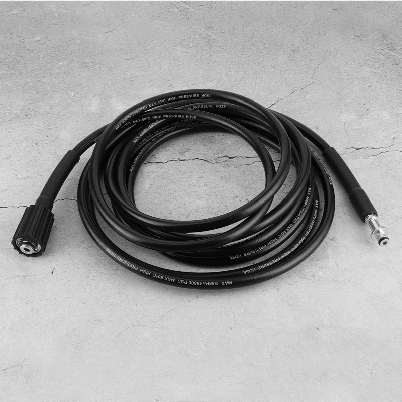 High Pressure Washer Hose: 8 Meters Rubber Material, Durable Abrasion Resistant - Easy Connect Release Pressure Washer Accessory for Cold Water Pipe Cleaning, Drain Unblocking, Karcher K2 K3 K4 K5 - Image 4
