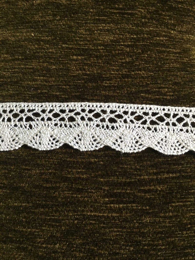 DaSync White Crochet Croshia Cotton Lace&Border Material For Trims Flower Latkan Hanging Jhallar Tassel Embroidered Laces Applique Fabric Lace Sewing Supplies Cotton Work Lace 9 Meters - Image 2