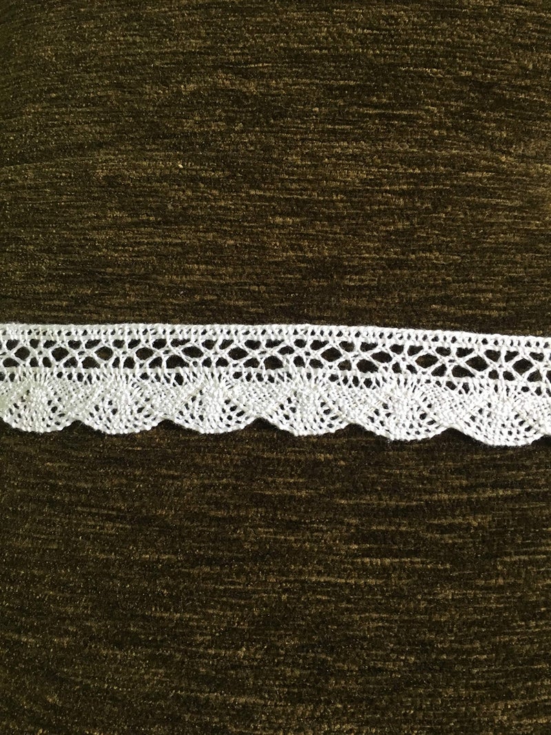 DaSync White Crochet Croshia Cotton Lace&Border Material For Trims Flower Latkan Hanging Jhallar Tassel Embroidered Laces Applique Fabric Lace Sewing Supplies Cotton Work Lace 9 Meters - Image 3