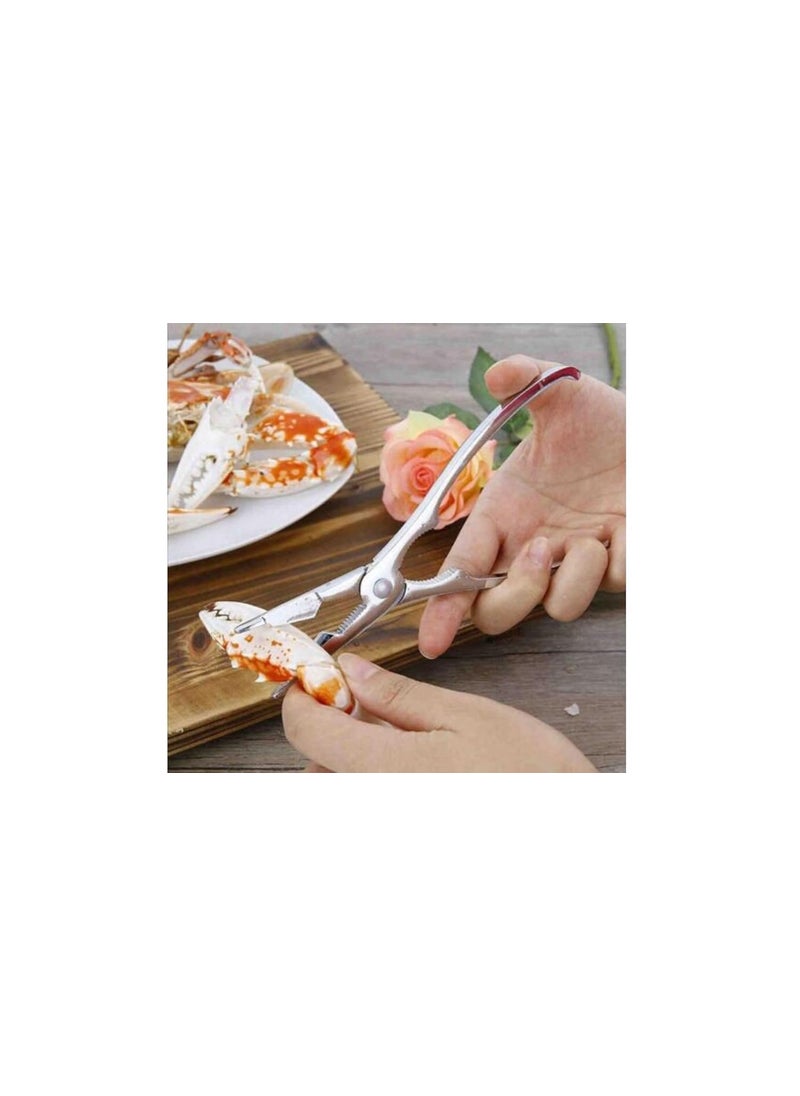 OLRADA OLRADA Crab Cutter Tool Set Stainless Steel Multipurpose Crackers Shell Fish Lobster Crab Cutter Nutcracker 1Pcs  - Image 4