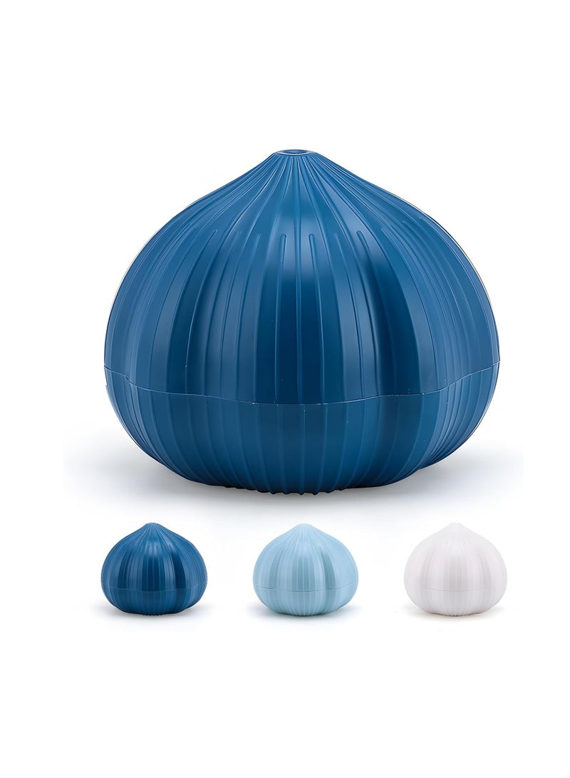 أداة تقطيع الثوم اليدوية، مفرمة الثوم المتأرجحة، أداة تقطيع الثوم والزنجبيل، أداة تقطيع الثوم اليدوية، عصارة، مفرمة، مطحنة الثوم، هراسة، كسارة لسحق الثوم الناعم (أزرق) - Image 1