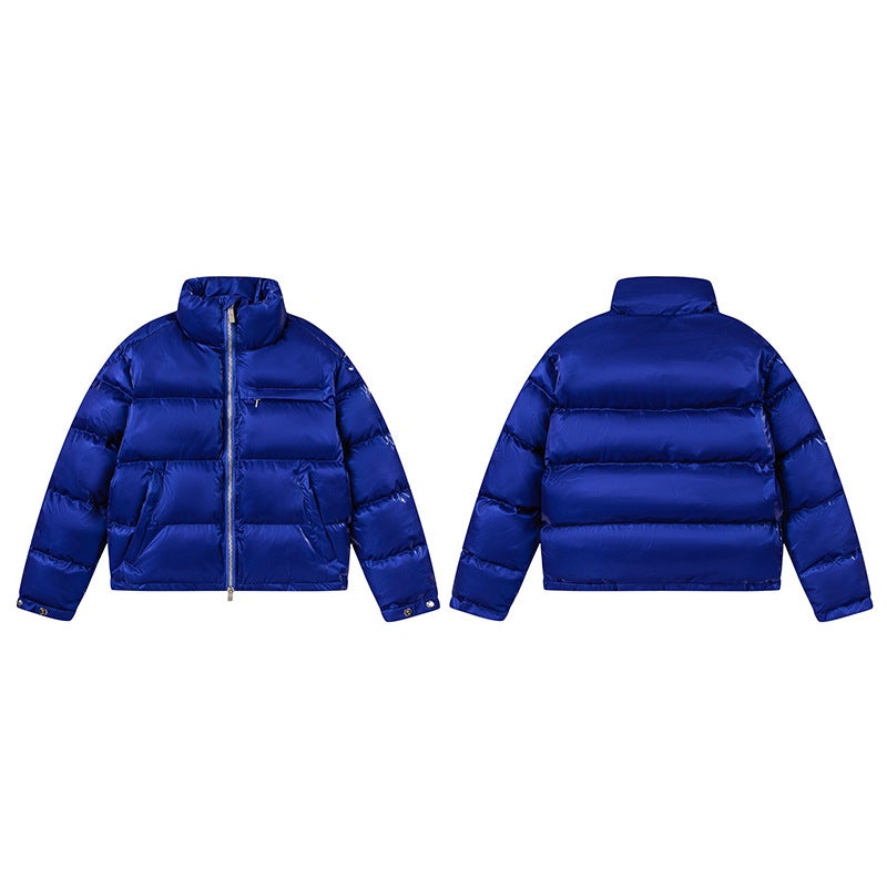 High Version Trapstar New Embroidered Letters American Stand Collar Hooded Trendyy Casual Cotton Jacket Winter - Image 1