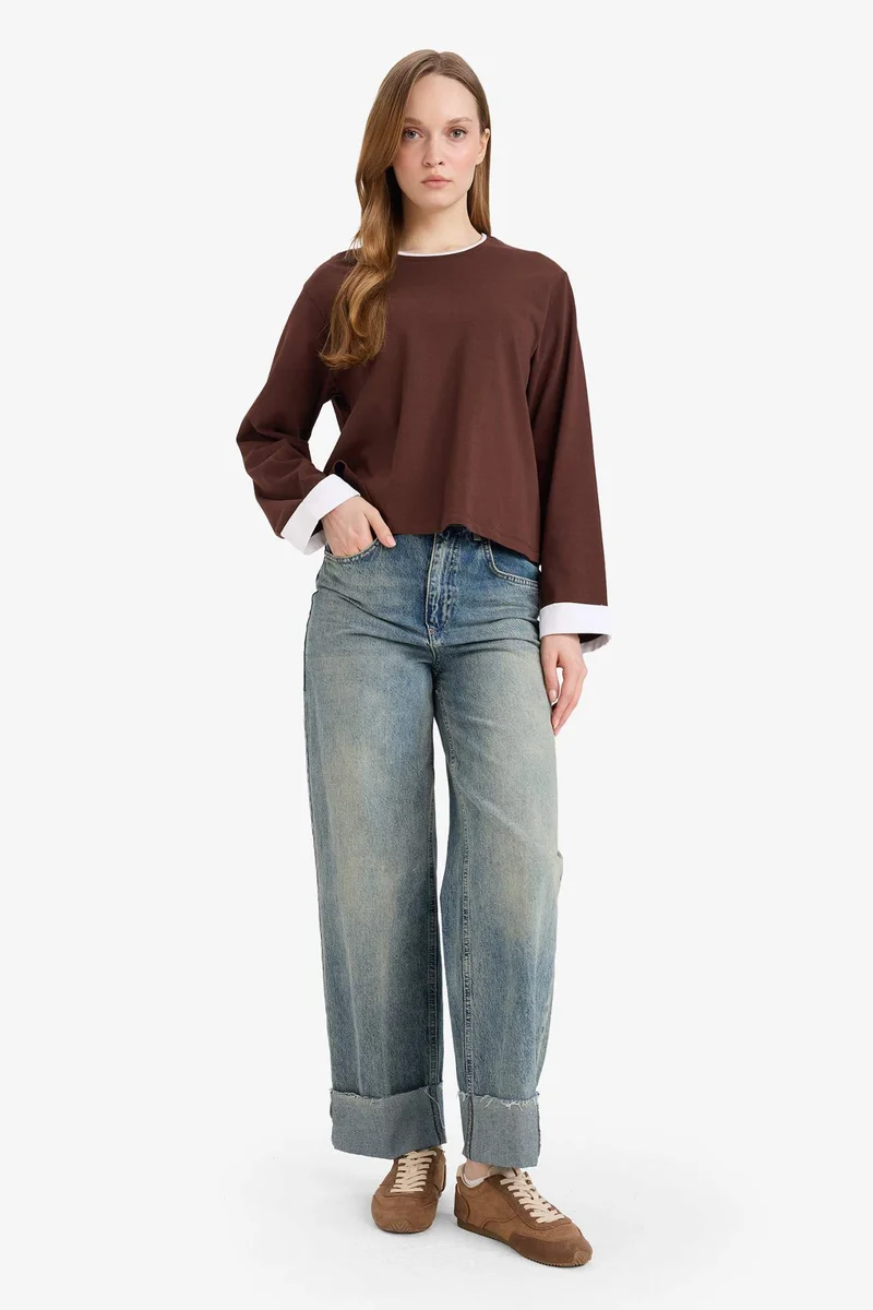 ديفاكتو 100% Cotton Loose Fit Tunic
