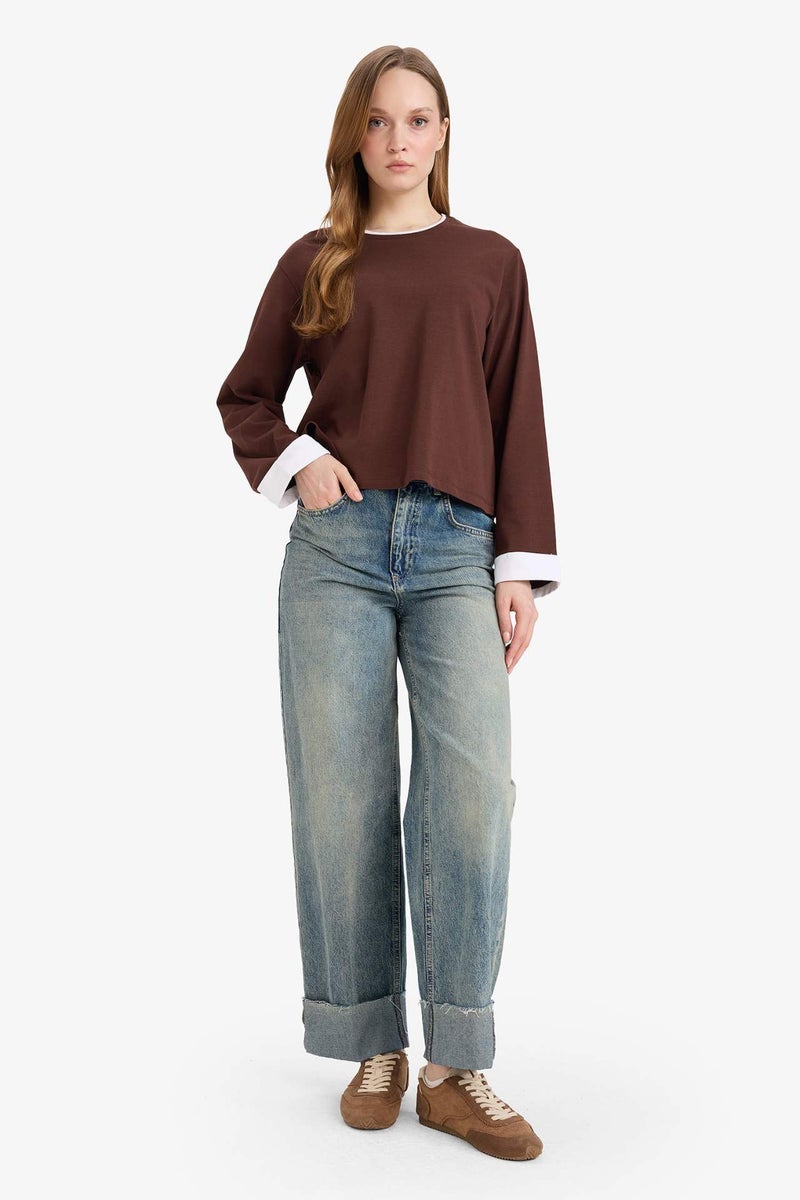 DeFacto 100% Cotton Loose Fit Tunic - Image 2