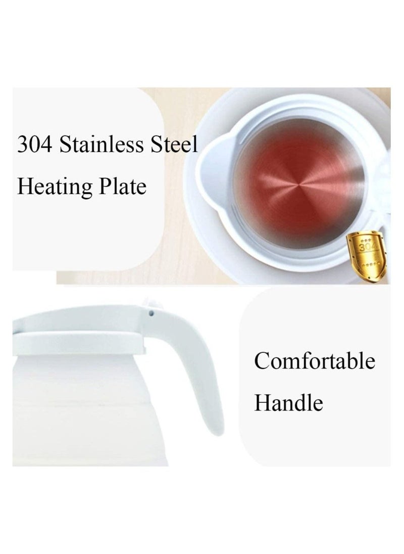 Travel Foldable Electric Kettle, Collapsible Water Boiler for Coffee Tea, Small Electric Kettle Food Grade Silicone, Boil Dry Protection, Water Heater Used in Coffee - Image 4