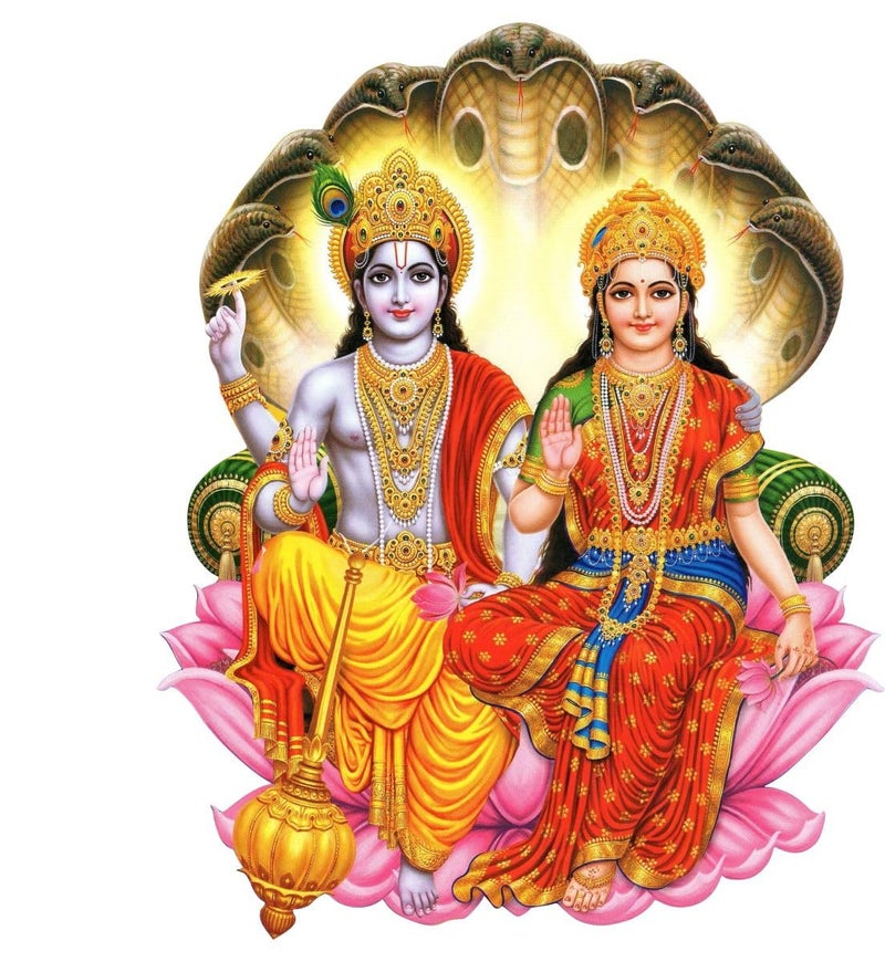 Decor Villa Lord Vishnu 3D Wall Sticker JUST Peel Stick New Modern Art Trendy Wall Stickers for Home Decoration Living RoomOffice Bedroom Prayer Room etc Size Multicolor 58 Cm X 45 Cm