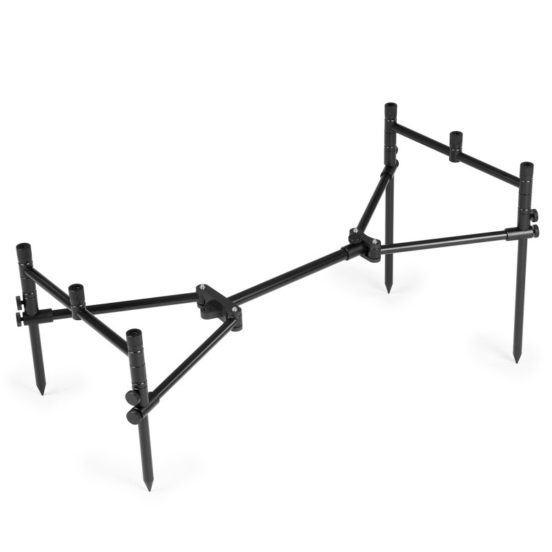 COONOR Detachable Fishing Rod Stand Buzz Bar Pole Rest Head Folding Retractable Fishing Rod Holder with Carry Bag - Image 2