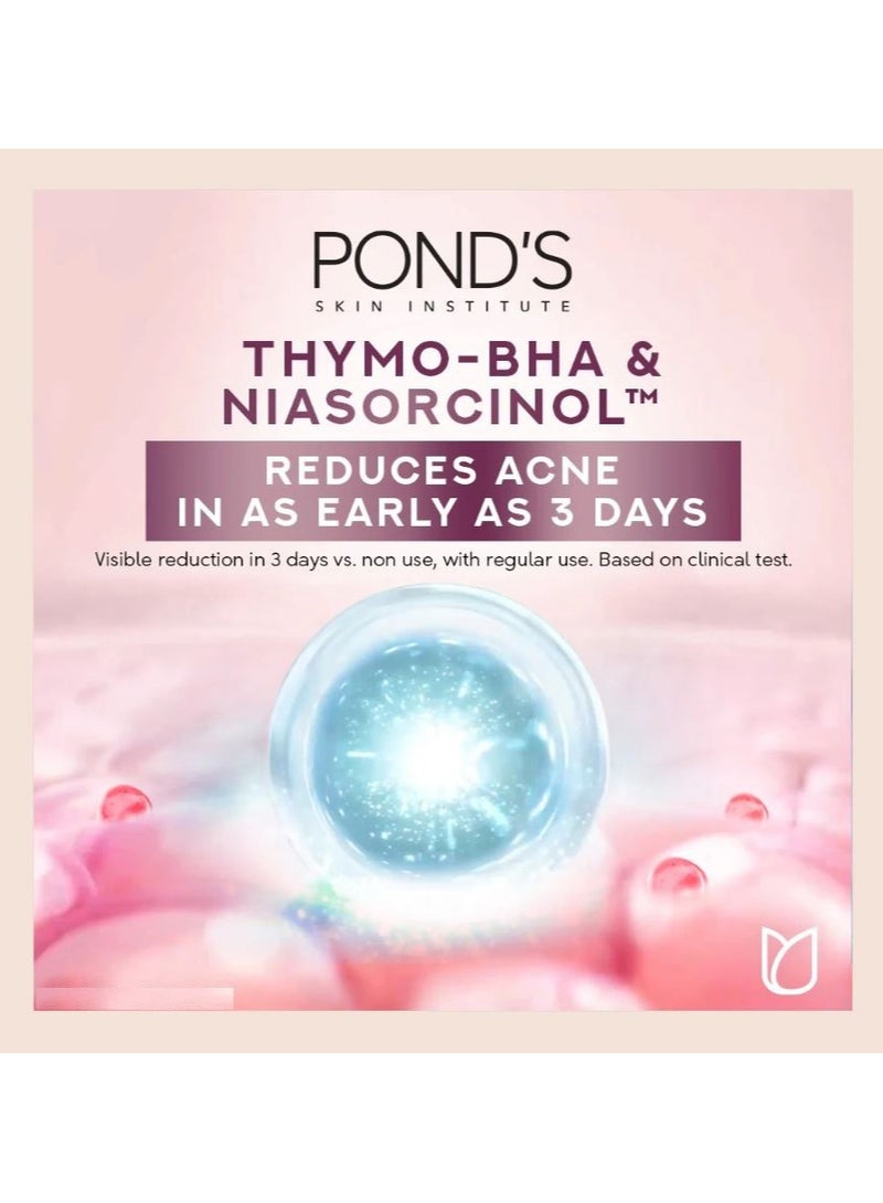 Pond's Bright Miracle Ultimate Acne Conrol Thymo-BHA (Niasorcinol) Facial Foam Reduces Acne in 3 Days 100g x 2 - Image 5