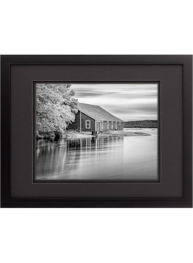 Gallery Solutions Black Wood Wall Frame 11x14 Premium Quality Rectangular Wall Mount Classic Design for 8x10 Photos ReadytoHang Enhance Your Home or Office Dcor with this Elegant Frame Ideal for Showcasing Memories - Image 5