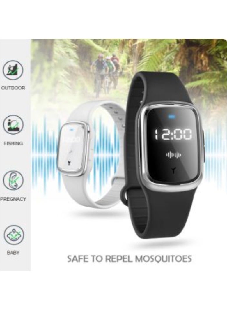 AROAQ 2 PCS Ultrasound Mosquito Watch Wristband Summer Mosquito Repellent Bracelet Insect Band Children Adult Outdoor Anti-mosquito Artifact - Image 2