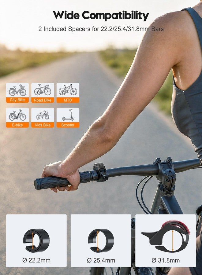 Tiakia Bike Bell, Aluminum Alloy Classic Bicycle Bells for Adults Kids - Image 3