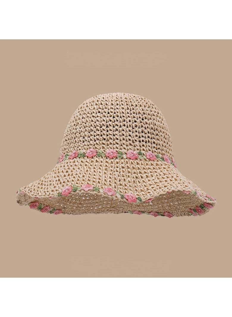 KUYING New Handmade Woven Sun Hat 56-58cm 