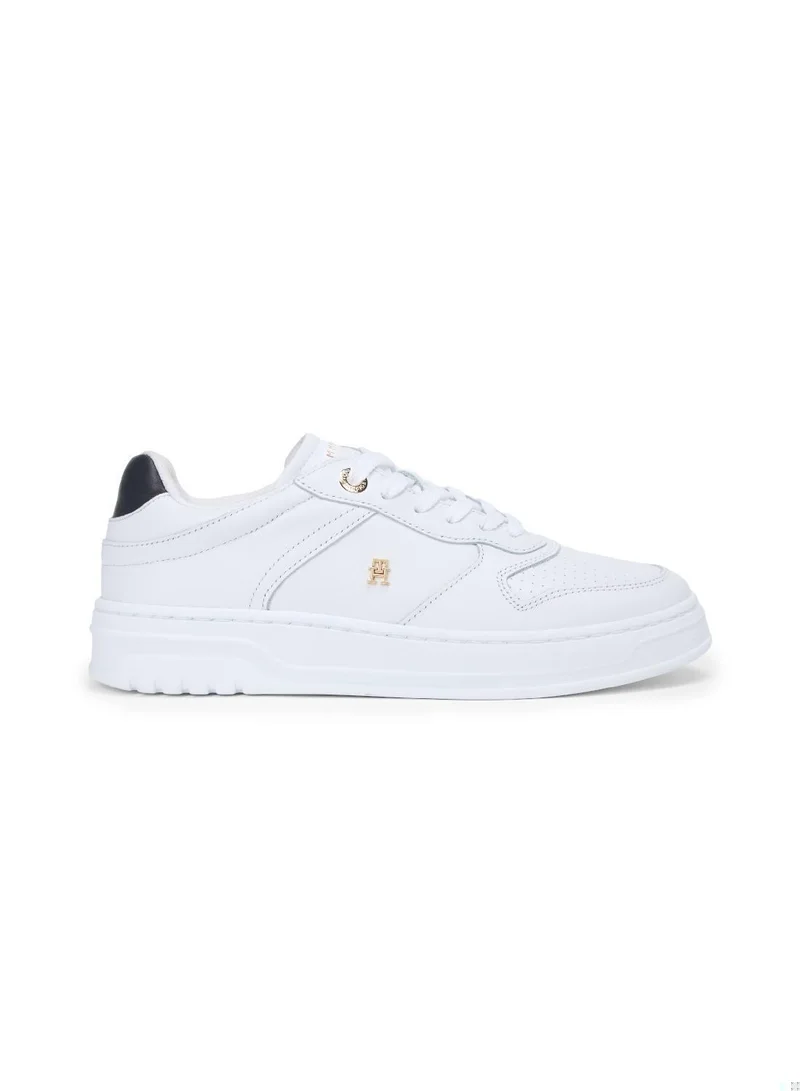 TOMMY HILFIGER TH Monogram Leather Cupsole Trainers