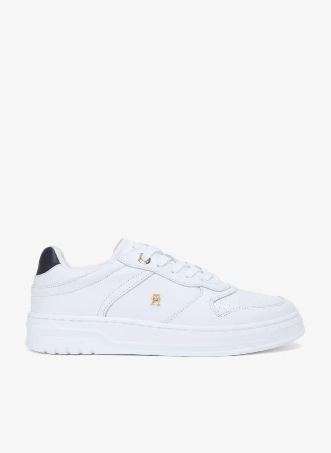 TOMMY HILFIGER TH Monogram Leather Cupsole Trainers