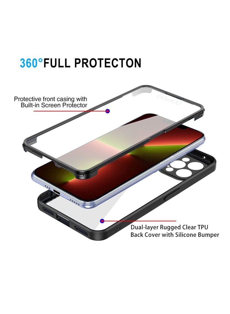 iPhone 14 Pro Case Black 360 degree full body Protection - Image 4