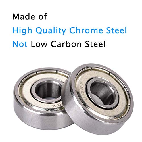 Donepart 608ZZ Bearings, Skateboard Bearing C3 High Speed, 8mmx22mmx7mm Bearings for Skateboards, Electric Motor, Wheels, Scooters, Longboard, 3D Printer, Spinners (10 Pack) - Image 4