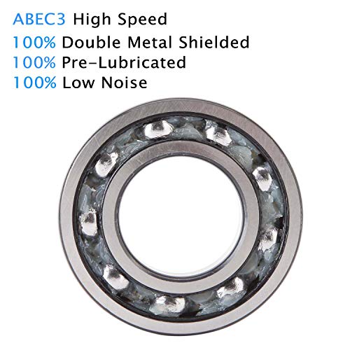 Donepart 608ZZ Bearings, Skateboard Bearing C3 High Speed, 8mmx22mmx7mm Bearings for Skateboards, Electric Motor, Wheels, Scooters, Longboard, 3D Printer, Spinners (10 Pack) - Image 5