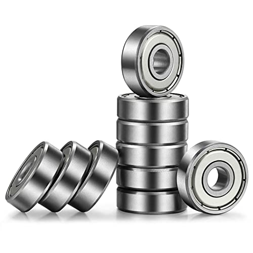 Donepart 608ZZ Bearings, Skateboard Bearing C3 High Speed, 8mmx22mmx7mm Bearings for Skateboards, Electric Motor, Wheels, Scooters, Longboard, 3D Printer, Spinners (10 Pack) - Image 1