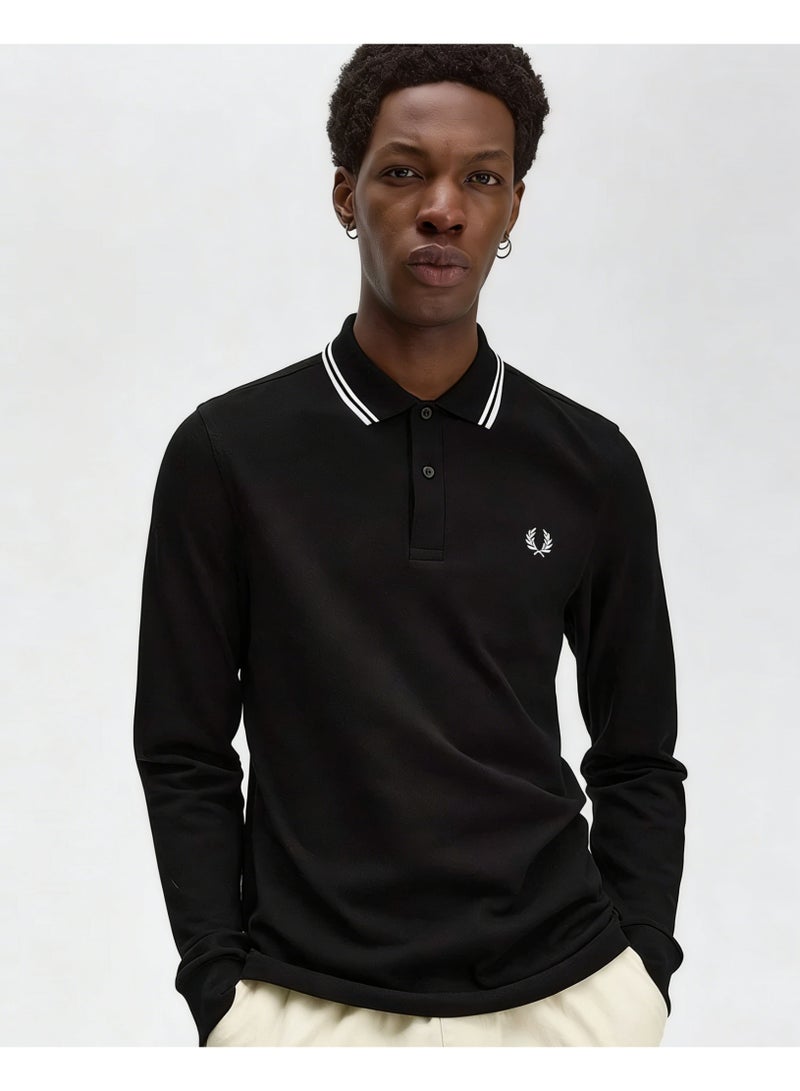 FRED PERRY Essential Logo Printed Polo Shirt - Image 3