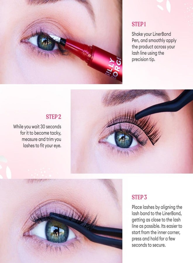 Silly George SuperNatural Lash | Clear and Flexible Band, Natural Look, Comfortable, Lightweight (Astra) - Image 3