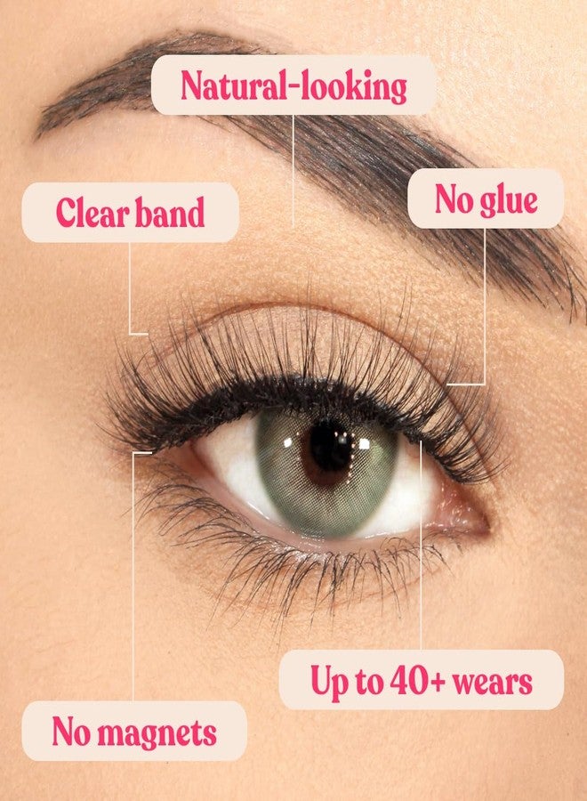 Silly George SuperNatural Lash | Clear and Flexible Band, Natural Look, Comfortable, Lightweight (Astra) - Image 4
