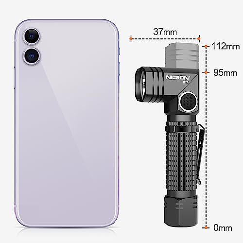NICRON Flashlight, 700 Lumens 90 Degree Pocket Flashlight Rechargeable IP65 Waterproof 5 Modes for Camping, Outdoor, Hiking, Car Repairing - Image 4