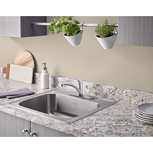 American Standard 7074000.002 Colony Pro Single-Handle Kitchen Faucet with Deckplate, Polished Chrome - Image 3