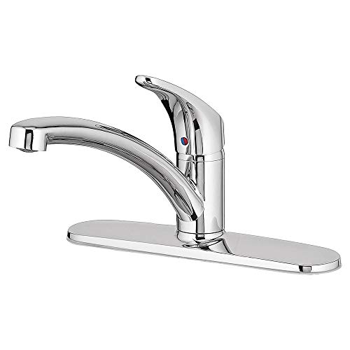 American Standard 7074000.002 Colony Pro Single-Handle Kitchen Faucet with Deckplate, Polished Chrome - Image 2