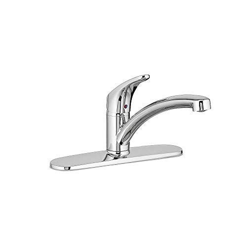 American Standard 7074000.002 Colony Pro Single-Handle Kitchen Faucet with Deckplate, Polished Chrome - Image 1