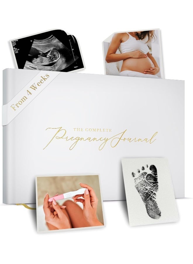 Bibi & Beau Pregnancy Journal Memory Book - Great First Time Mom Baby Gift - Keepsake Pregnancy Book Journals - 40 Weekly Calendars Milestone Journey - For Ultrasound Photos Tracking - Image 1
