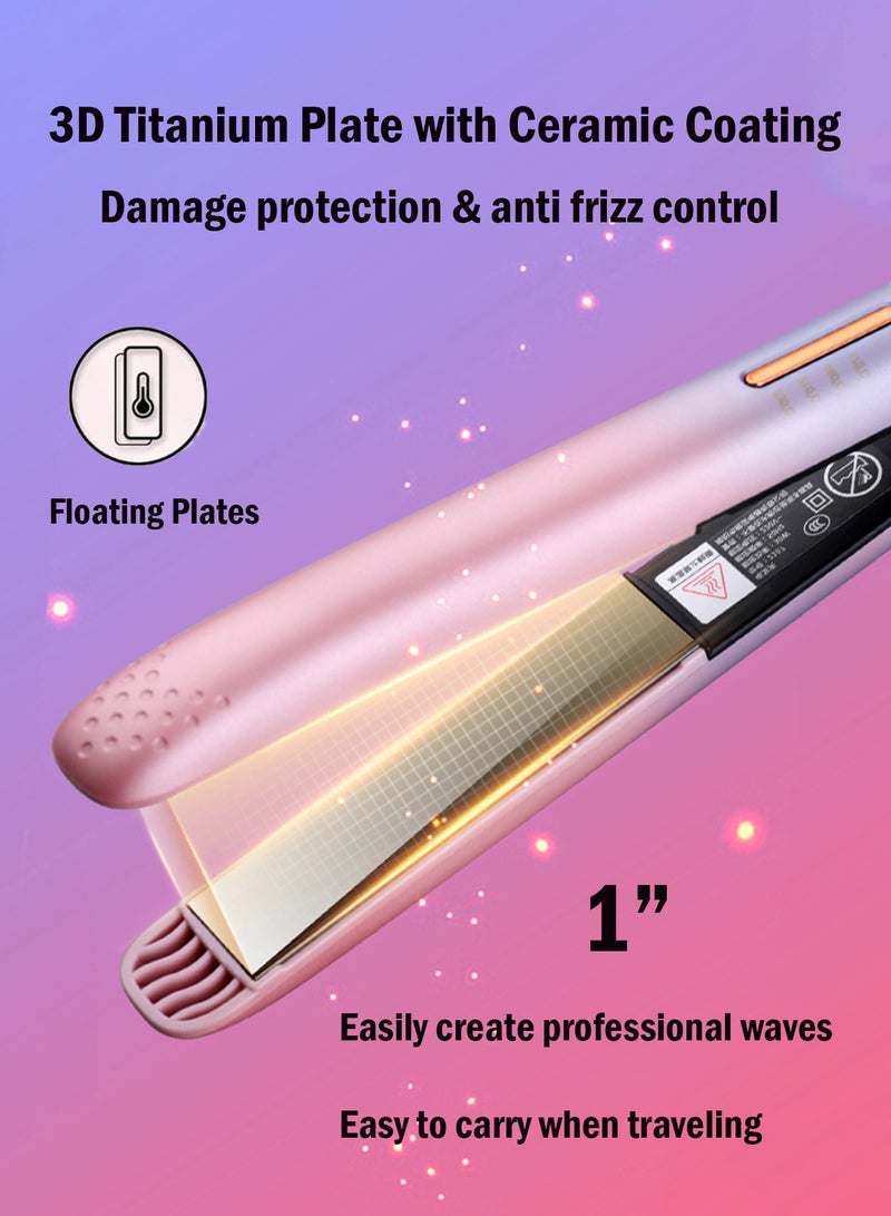 Generic Hair Straightener | 3 in 1 Professional Hair Straightener and Curling | Fast Heating Ceramic Hair Straightener for Less Frizz, Shinier & Smoother Hair,Suitable for All Personal Professional Salon Hairstyles, Gift for Girls Women  - Image 3