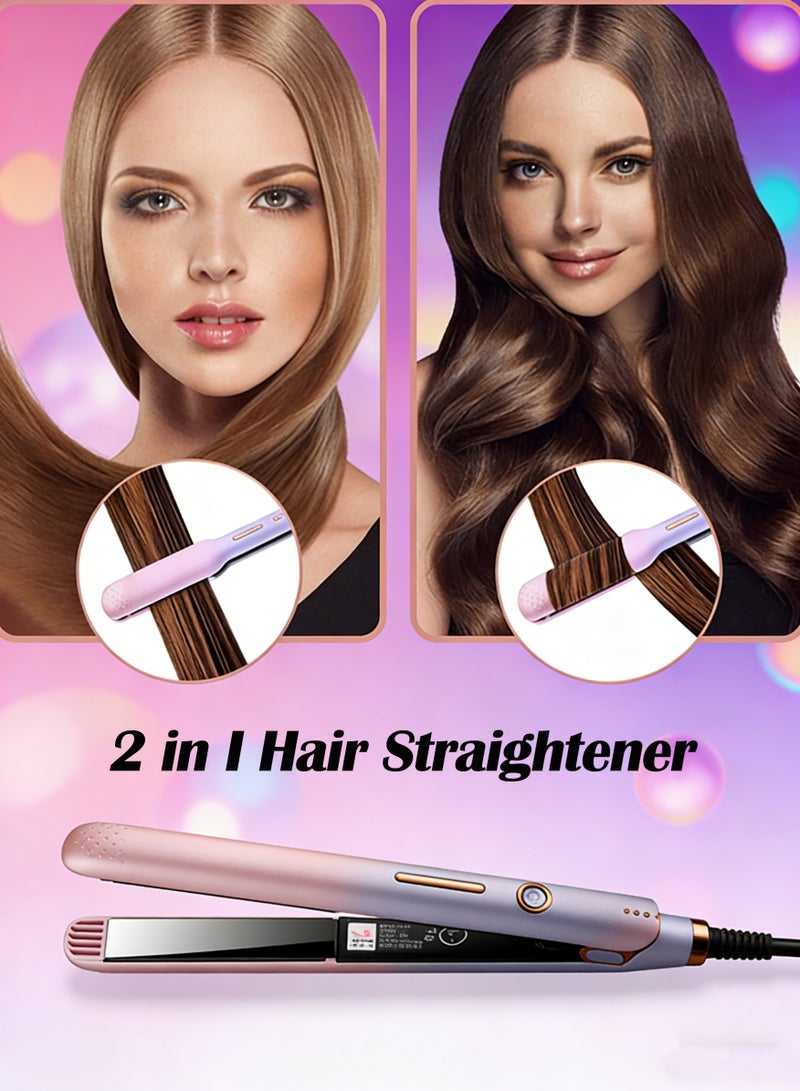 CubeG Professional Hair Straightener  | Hair Straightener and Curler 2 in 1  for with 10s Fast Heating,Suitable for All Personal Professional Salon Hairstyles, Gift for Girls Women - Image 2
